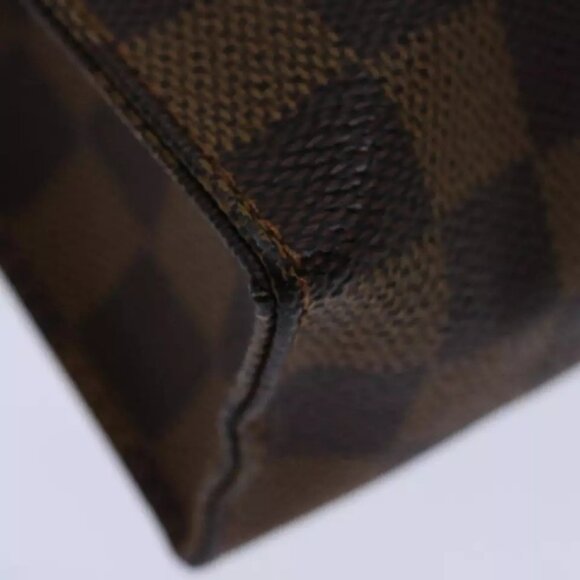 LOUIS VUITTON Damier Ebene Poche Toilette 26 Pouch N47543 LV Auth - Picture 5 of 16